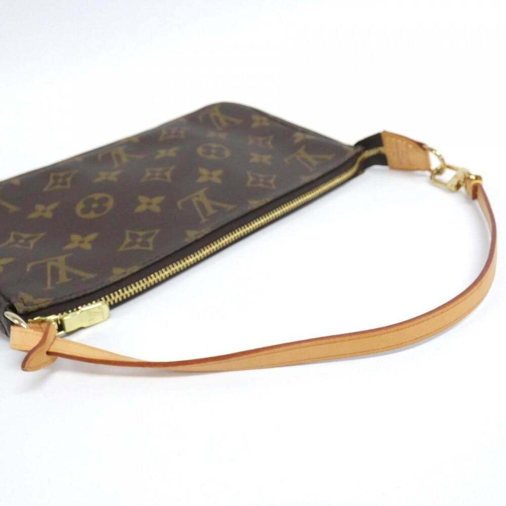 LOUIS VUITTON Authentic Brown Monogram Pochette Pouch - Picture 5 of 6